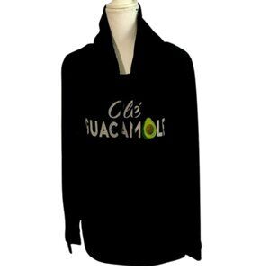 Fifth Sun Women's Cowl Neck Sweater  'Olé Guacamole' Hoodie